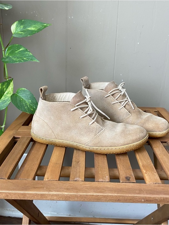 Vivo barefoot Shoes - Vivobarefoot Gobi III soft honey beige suede leather barefoot desert shoe boot